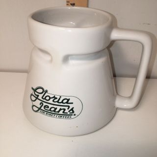 Gloria Jeans Travel Coffee 18 Oz Ceramic Mug Cup Hotjo No Spill Wide Bottom