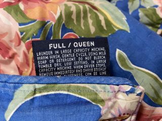 Vintage Ralph Lauren Kimberly Full/Queen Comforter Blue Floral EUC 3