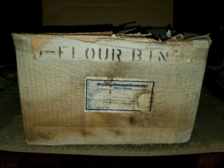 Nos 1935 - 1942 Indiana Hoosier Cabinet Flour Bin &sifter Orig Box Last One