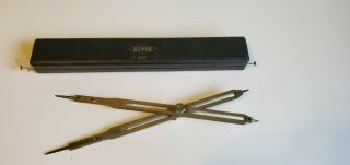 Vintage Alvin 458 Proportional Divider Drafting Tool With Case Quick Ship