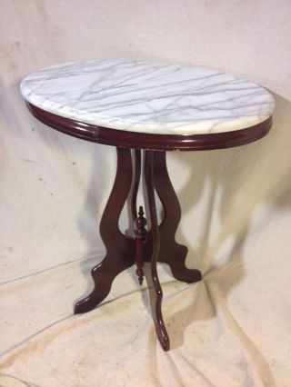 Stand,  Marble Top Gorgeous Mohagony Not Antique,  Ship Freight/localpu.  Make Offer
