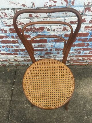 Vintage Bentwood Bistro Chair Ice Cream Parlor Wood Wooden Chair 2