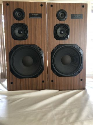 Vintage Kenwood Jl - 780 3 Way Floor Speakers Pair Sound Great