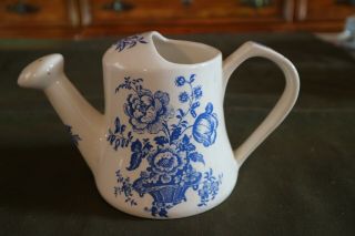 Vintage,  Royal Crownford.  Ironstone,  Watering Pitcher Blue & White