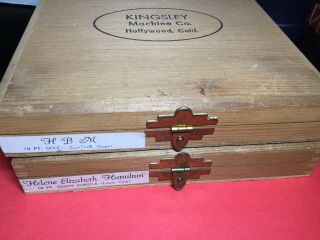 Vintage Kingsley Machine Goudy Cursive 18pt Point Caps And Lower Case 2 Boxes