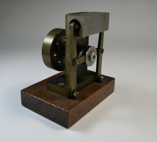 Vintage Live Steam Engine Machinist Made Machine Age Desk Model Kinetic Toy