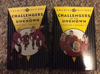 Dc Archives Challengers Of The Unknown Vol 1 And 2 Great Shape Rare Kriby
