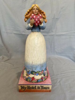 Jim Shore 2006 “my Heart Is Yours” Girl With Heart Figurine 4007240