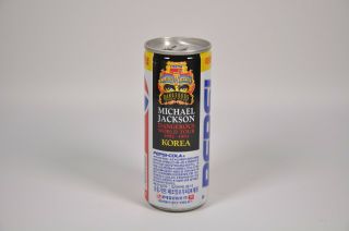 Vintage Pepsi Cola Can From Korea Michael Jackson World Tour 250ml Can
