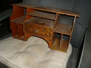 Architectural Salvage Antique Secretary Side Desk Cabinet Part Cubby Hole Insert