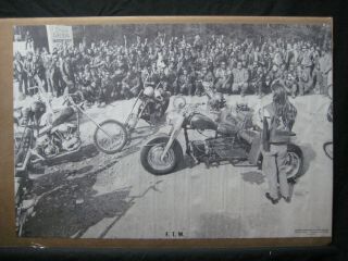 F.  T.  W.  Hells Angels Bike Motorcycle Vintage Poster Biker Club Cng1527