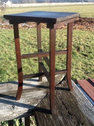 Vintage Mission Style Plant Stand Arts And Crafts Small Table Furniture