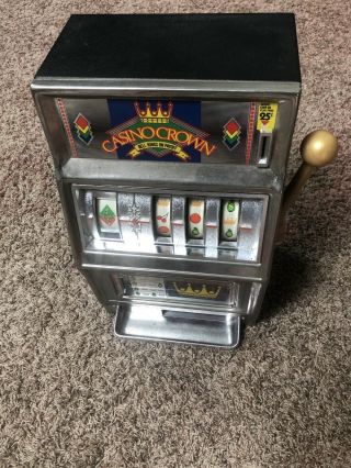 Vintage Waco Casino Crown Slot Machine Rings Toy Bank 25 Cent