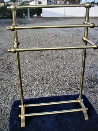 Brass Towel Holder - Standing (36 " Tall X 23 1/2 " Wide)