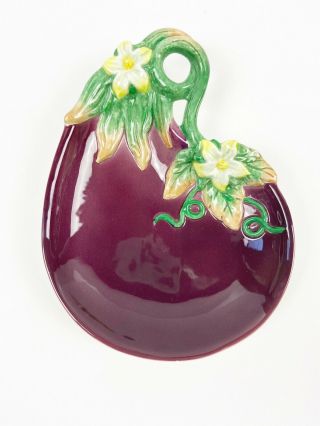 Fitz And Floyd Classics Gardening Gourmet Eggplant Serving Salad Wall Plate