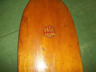 Vintage Page Brand Canoe Kayak Paddle Wooden 60 Inch Great Display Piece