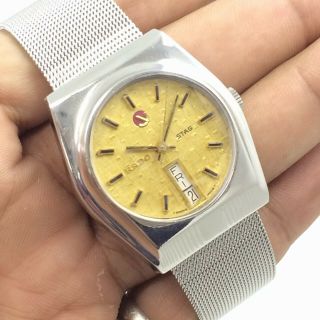 Vintage Rado Stag Automatic Day Date Swiss Made 35mm Men 