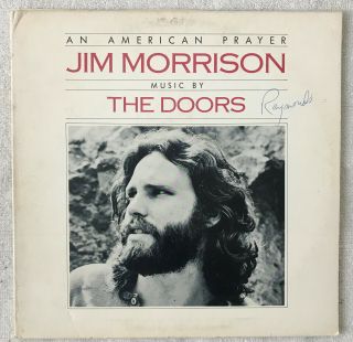 Jim Morrison & Doors: An American Prayer Lp With Gate Booklet 1978 Elektra