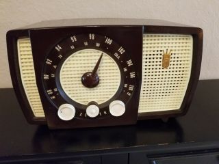 Vintage Antique Zenith Am - Fm Tube Radio Y - 723,  1956 - Great Sound