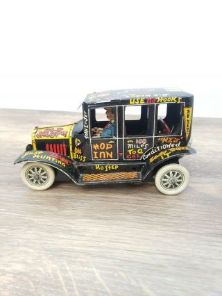 Vintage 1950s Marx Old Jalopy Tin Wind Up Car 100 Complete And