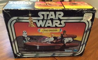 Vintage Star Wars Landspeeder Complete 1978 Box & Insert Kenner