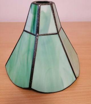 Vintage/antique Art - Deco Style Glass And Lead Lamp Shade.