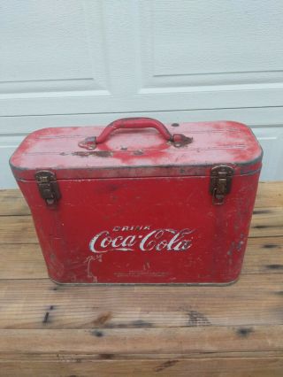 Coca - Cola Vintage " Airline Cooler " Circa 1950s