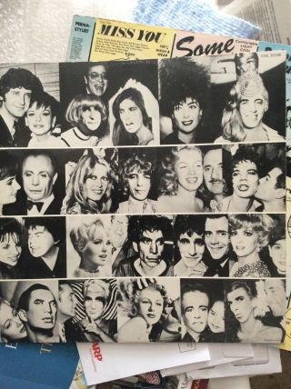 Rolling Stones Some Girls Vinyl Die Cut Uncensored vinyl LP 1978 2