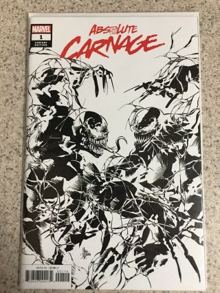 Absolute Carnage 1 Mike Deodato Party Sketch Variant Venom Spider - Man Marvel