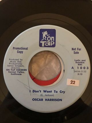 Oscar Harrison - I Need Love - 1960 