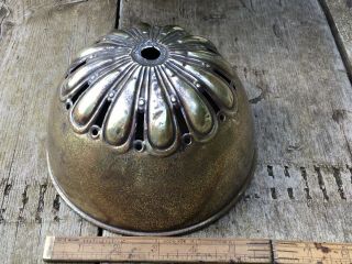 Antique French Chandelier Ceiling Cup Part For Restoration Brass Very Large