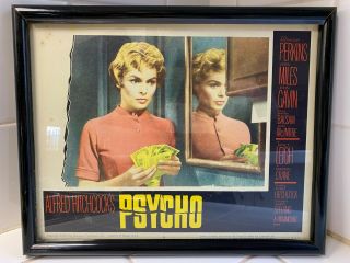 Vintage Alfred Hitchcock Psycho Lobby Card Featuring Janet Leigh 1960