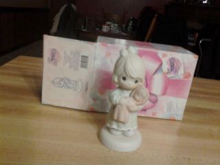 2 Vintage Enesco Precious Moments All Things Grow With Love And Making A Point