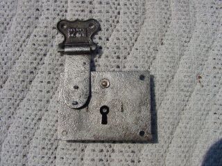 Center Lock For An Antique Trunk W/a 1889 Patent Date