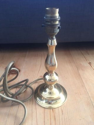 Small Vintage Brass Table Lamp