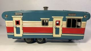 Vintage Sss Tin Litho House Trailer Camper Caravan Japan Retro Toy Camping