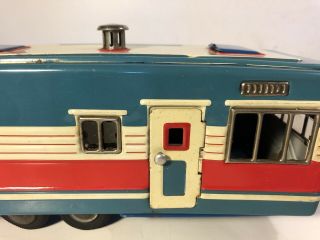 Vintage SSS Tin Litho House Trailer Camper Caravan Japan Retro Toy Camping 3