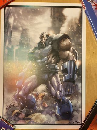X - Men Apocalypse Art Print Signed By Eddie Nunez Ltd 100