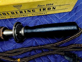 Vintage 550 watt soldering iron American Beauty 3198,  flat tip,  “nice “ 3