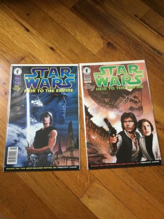 Star Wars Heir To The Empire 1 - 2 1st Mara Jade And Thrawn Dark Horse Comics