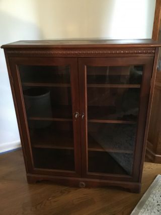 Vintage 4 Shelf Cabinet 44” Tall; 37” Wide; 11”deep At Top; Shelves 9 1/2” Deep