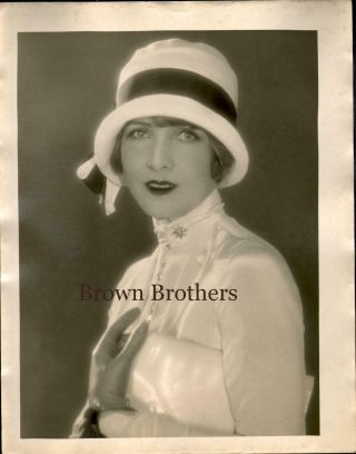 Vintage 1927 Hollywood Claire Windsor Oversized Dbw Photo - Ruth Harriet Louise