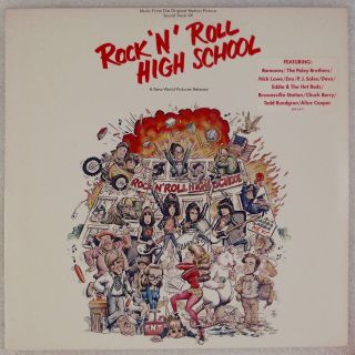 Rock N’ Roll High School: Ramones,  Eno,  Soundtrack Ost Promo Lp Nm Vinyl Punk
