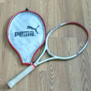 Vintage Puma Boris Becker Winner Graphite Composite Tennis Racket 4 3/8 & Cover