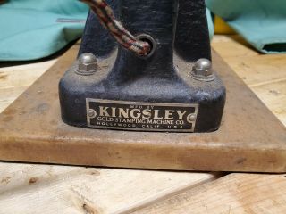 Vintage Kingsley Gold Foil Stamping Machine W/original Wooden Boxes,  & 2 Types. 3