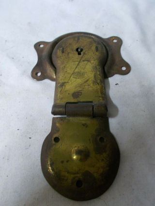 Antique Steamer Trunk Parts Corbin Lock Set W/no Key