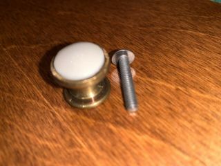 Ethan Allen Custom Room Plan Replacement Brass & White Pull/hardware/knob