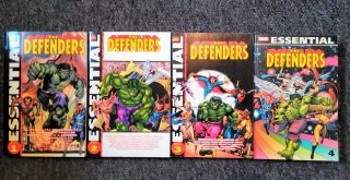 Marvel Comics Essential Defenders Vol 1 2 3 4