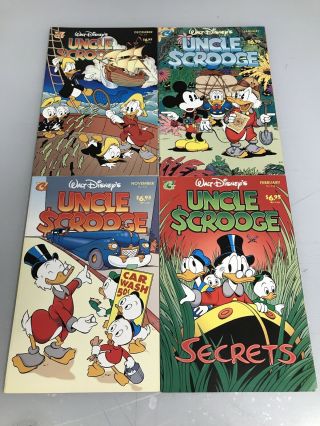 Walt Disney’s Comics Uncle Scrooge 315,  316,  317,  318,  (9.  6 - 9.  8) Gemstone