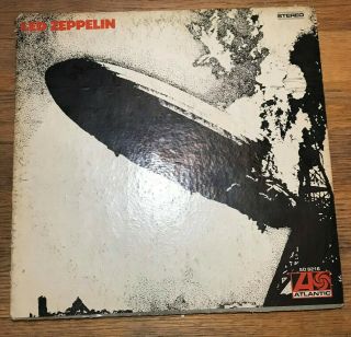 Led Zeppelin Self - Titled 1969 Lp Atlantic Sd 8216 Broadway Label Vg/vg